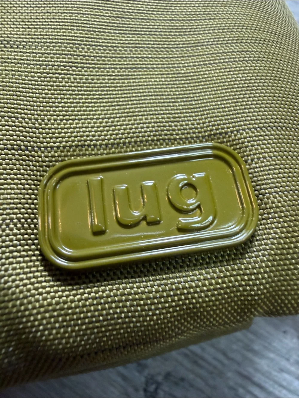 lug Navy and Mint Zip Pouch